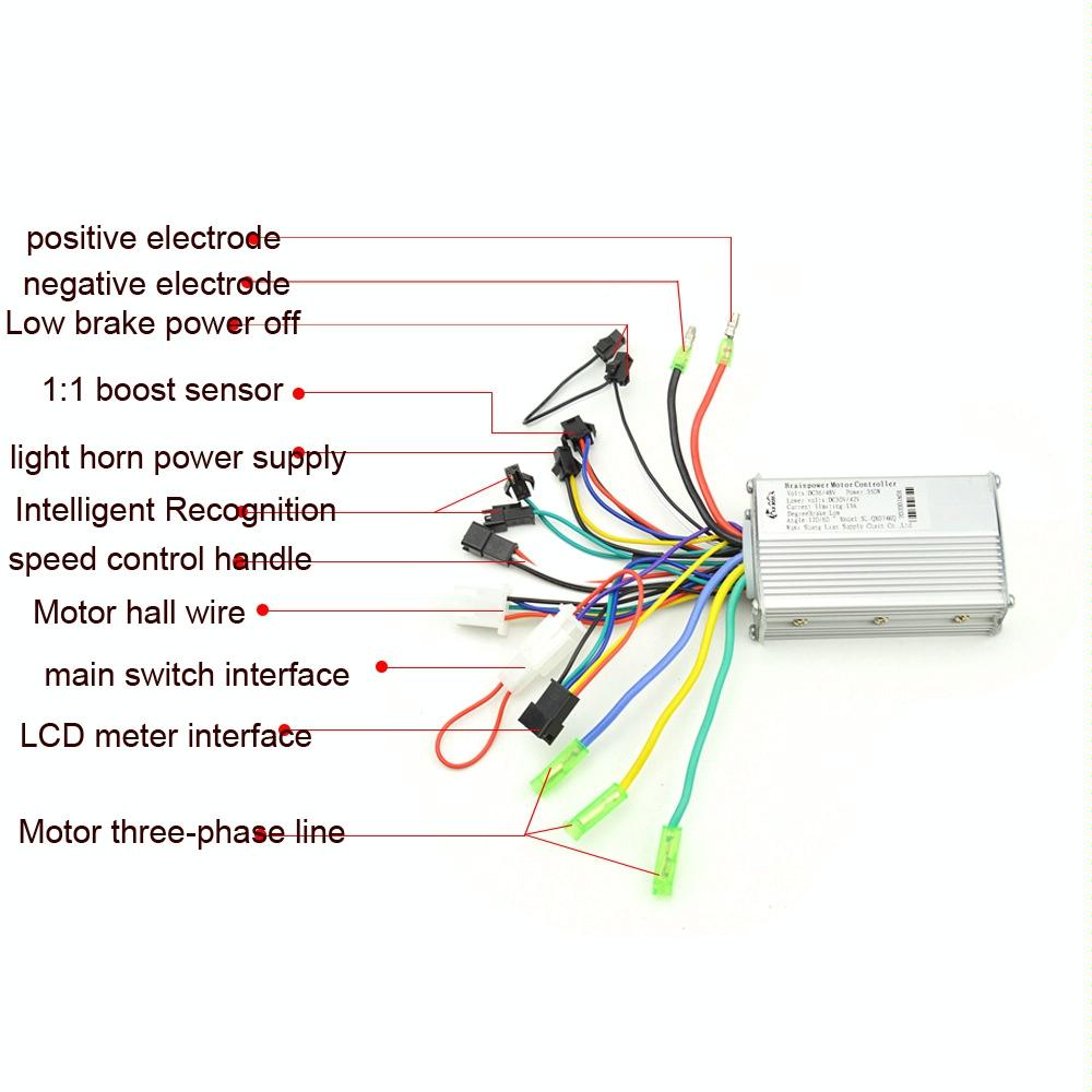 Universal Electric Bike / Scooter Controller with Speedmeter - 250w / 350w