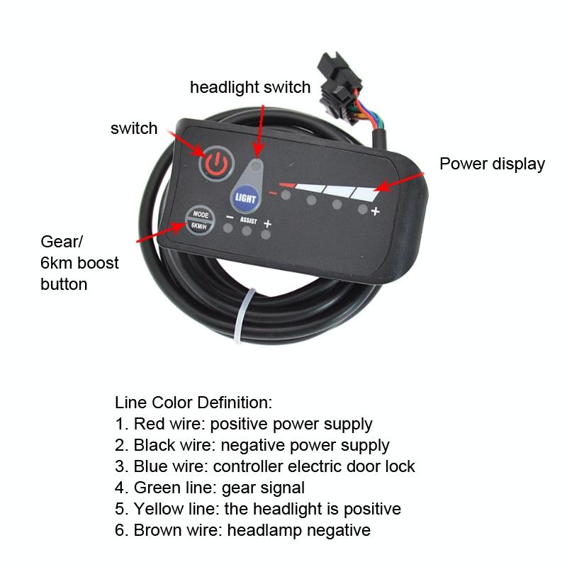 Electric Bike Display & Controller Set for S810h Scooter