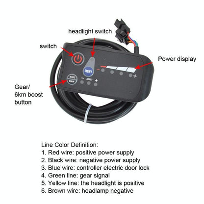 Electric Bike Display & Controller Set for S810h Scooter